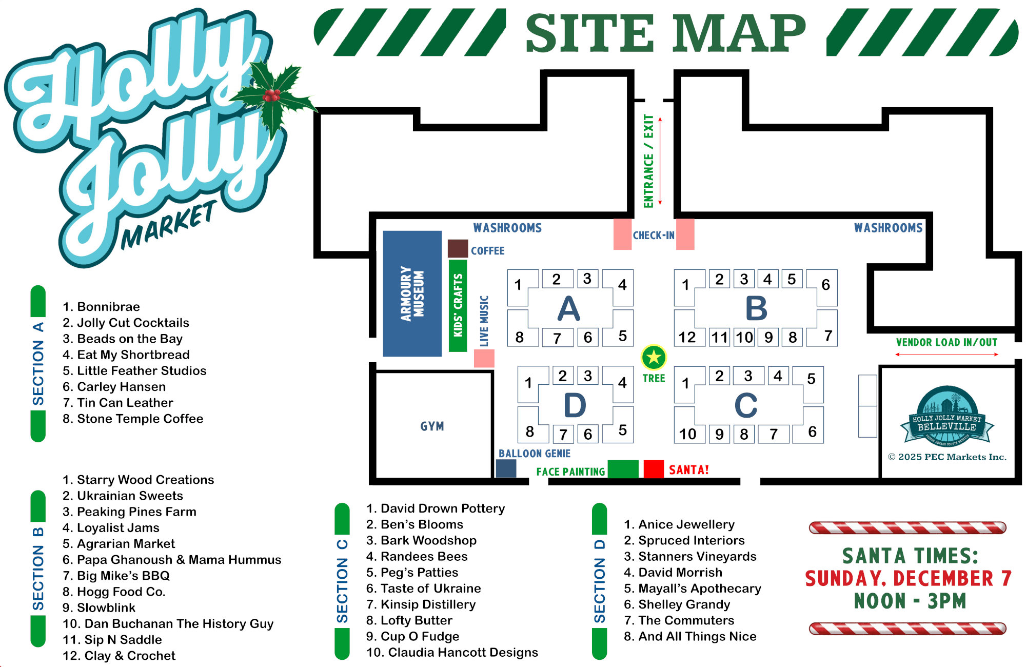 The Annual Holly Jolly Market – Belleville (Dec 6 & 7)